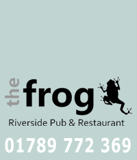 The Frog is situated on the river Avon between Stratford and Evesham, it has two traditional bars and dining room, serving real ales, fine wines in front of a cosy open fire in winter and with beautiful riverside views from both the dining room and beer garden in summer. Jillian and Harvey took over the pub in late 2014 and have steadily given the place a new lease of life with a refurbishment to a light and fresh atmosphere.